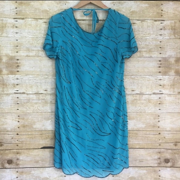 NWT Sanctuary Sequin Beaded Cocktail Dress - Picture 2 of 16